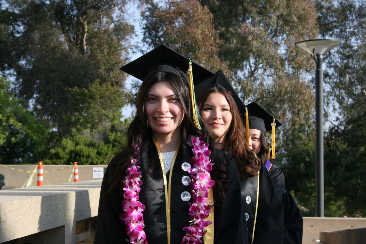 Students at Commencement