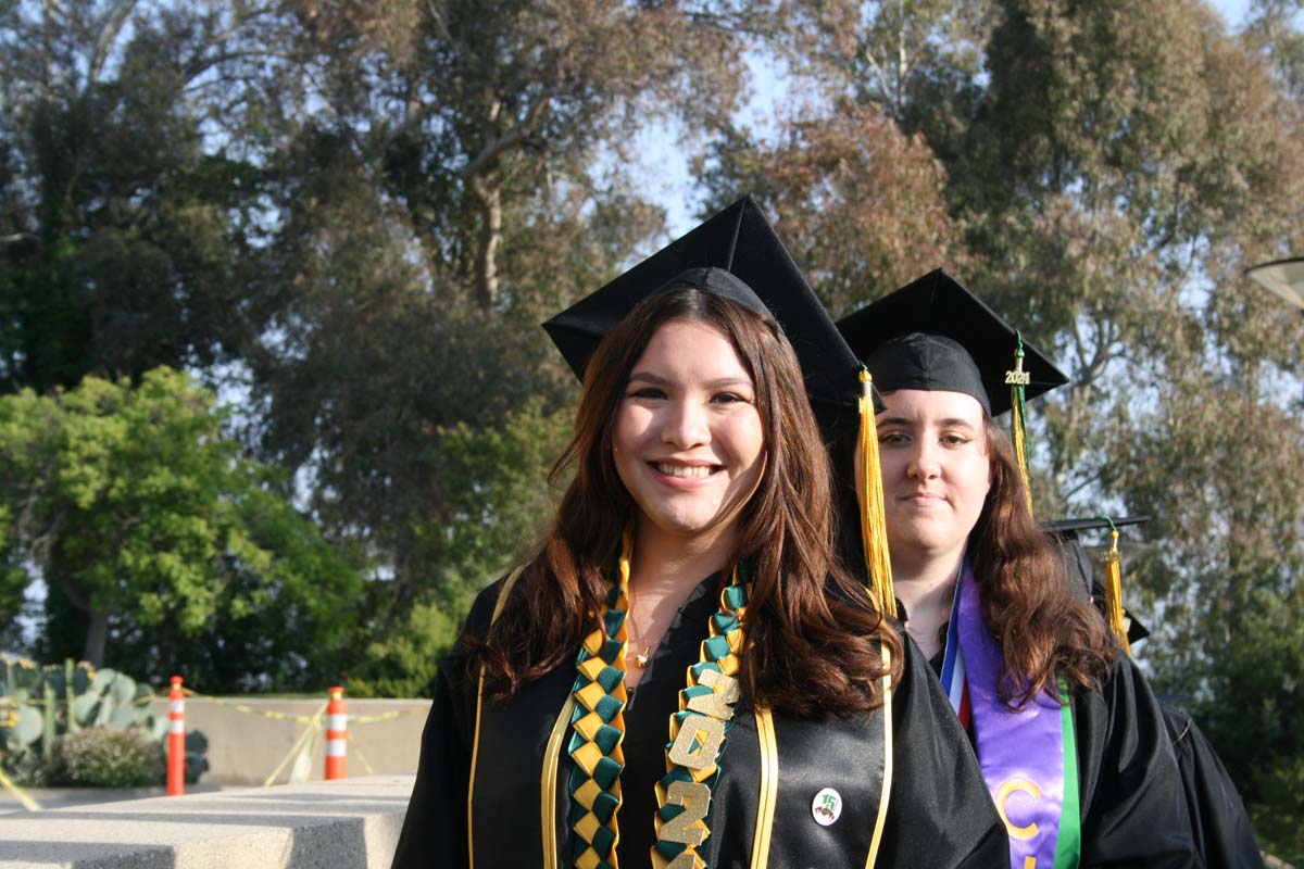Students at Commencement