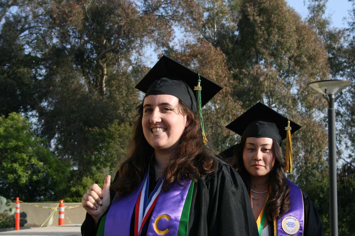 Students at Commencement