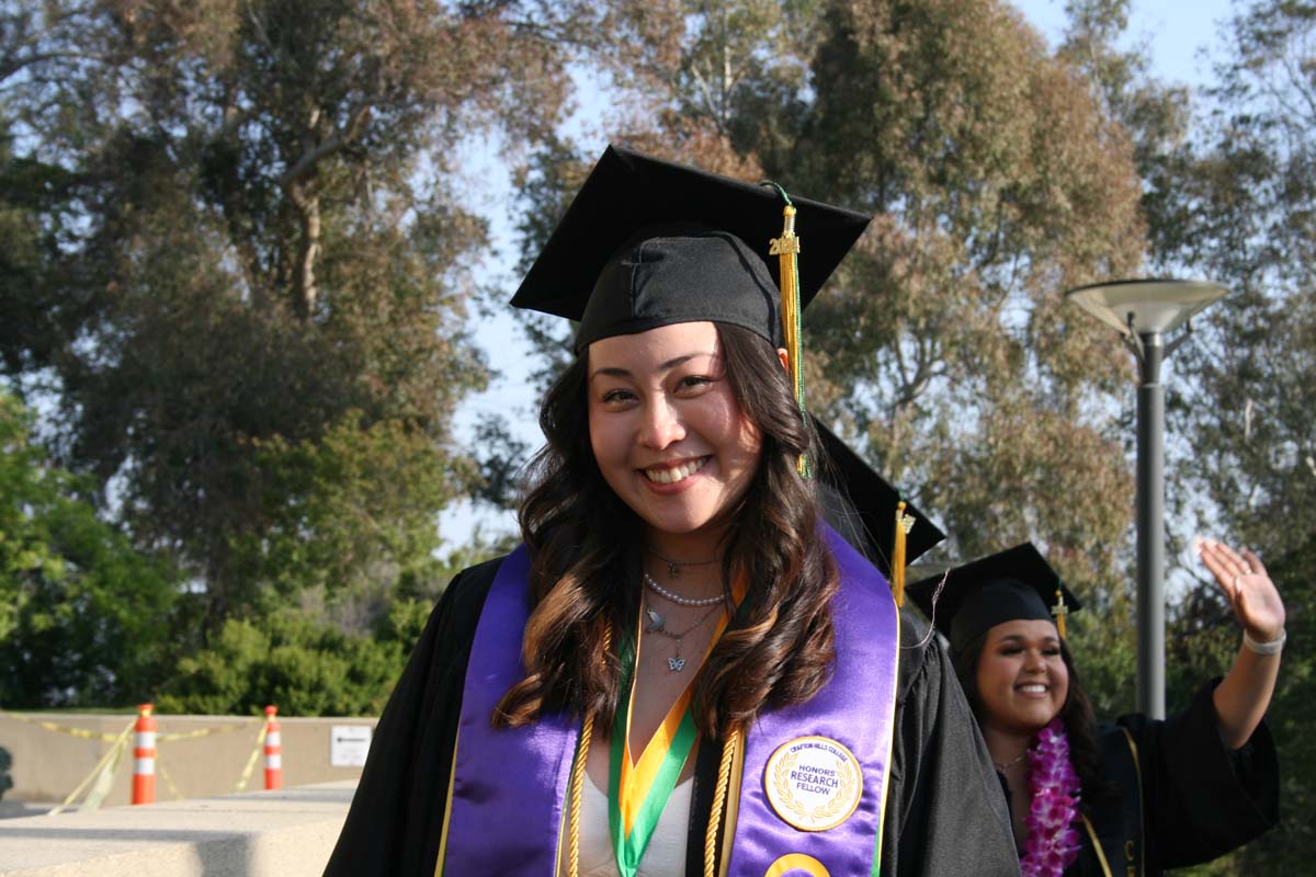 Students at Commencement