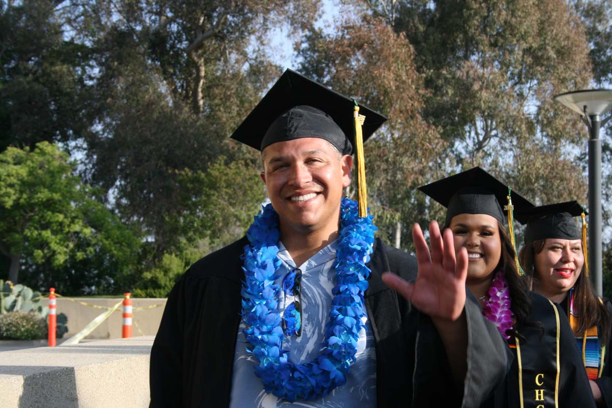Students at Commencement