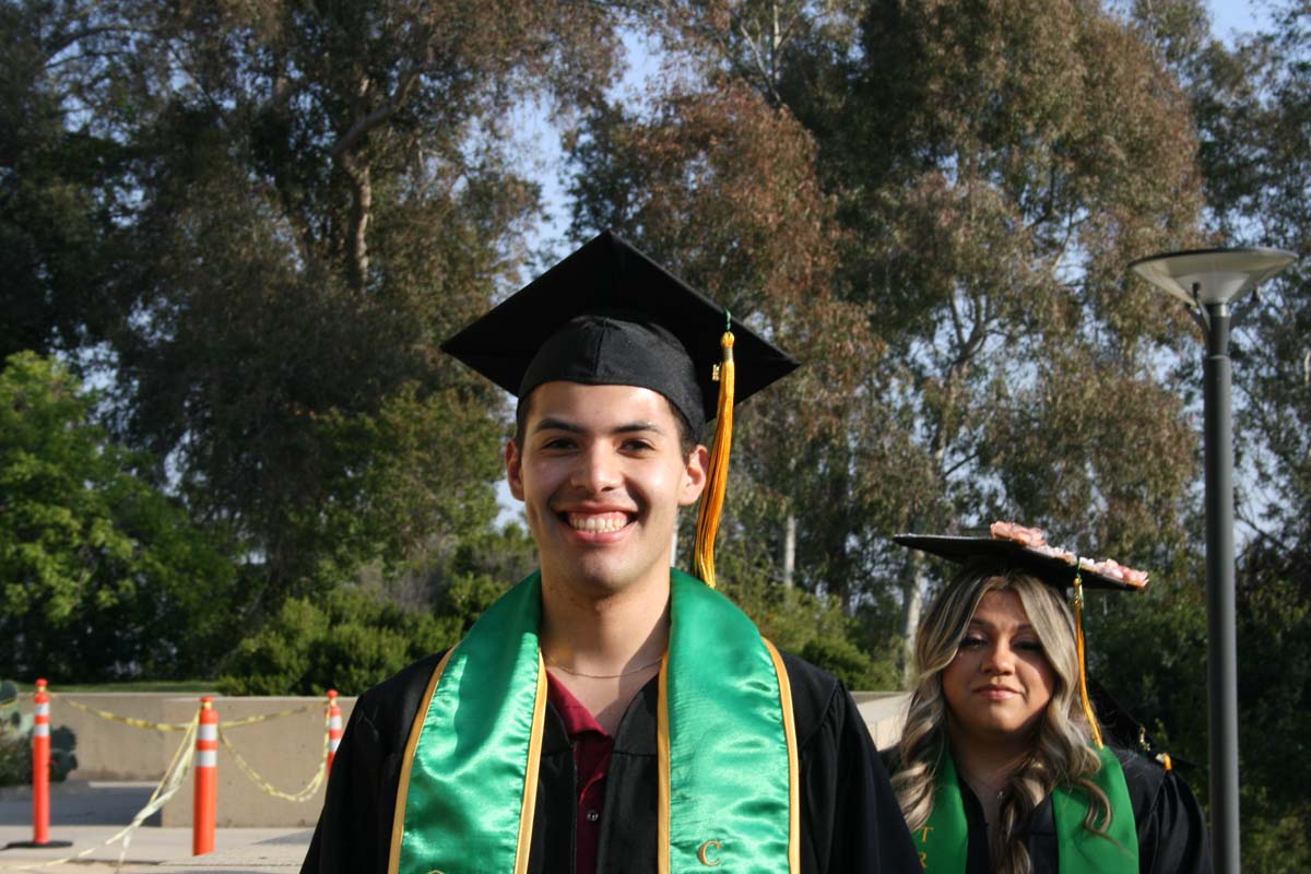 Students at Commencement