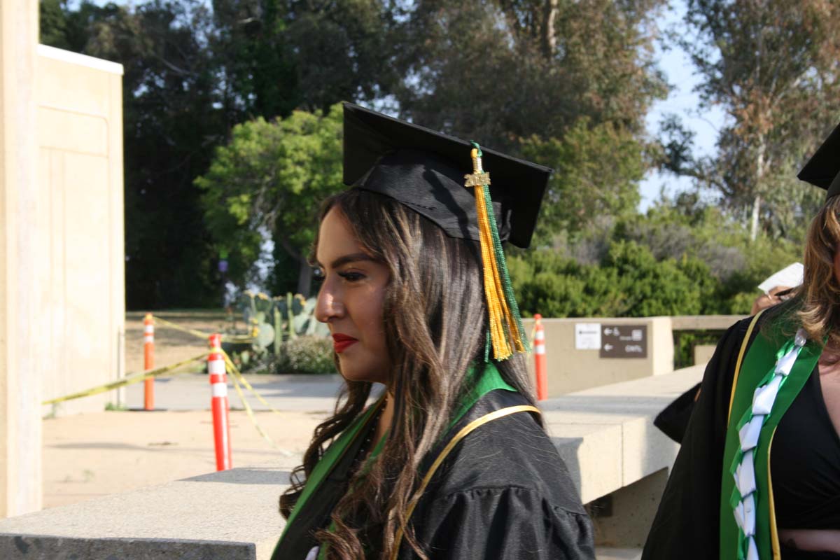 Students at Commencement