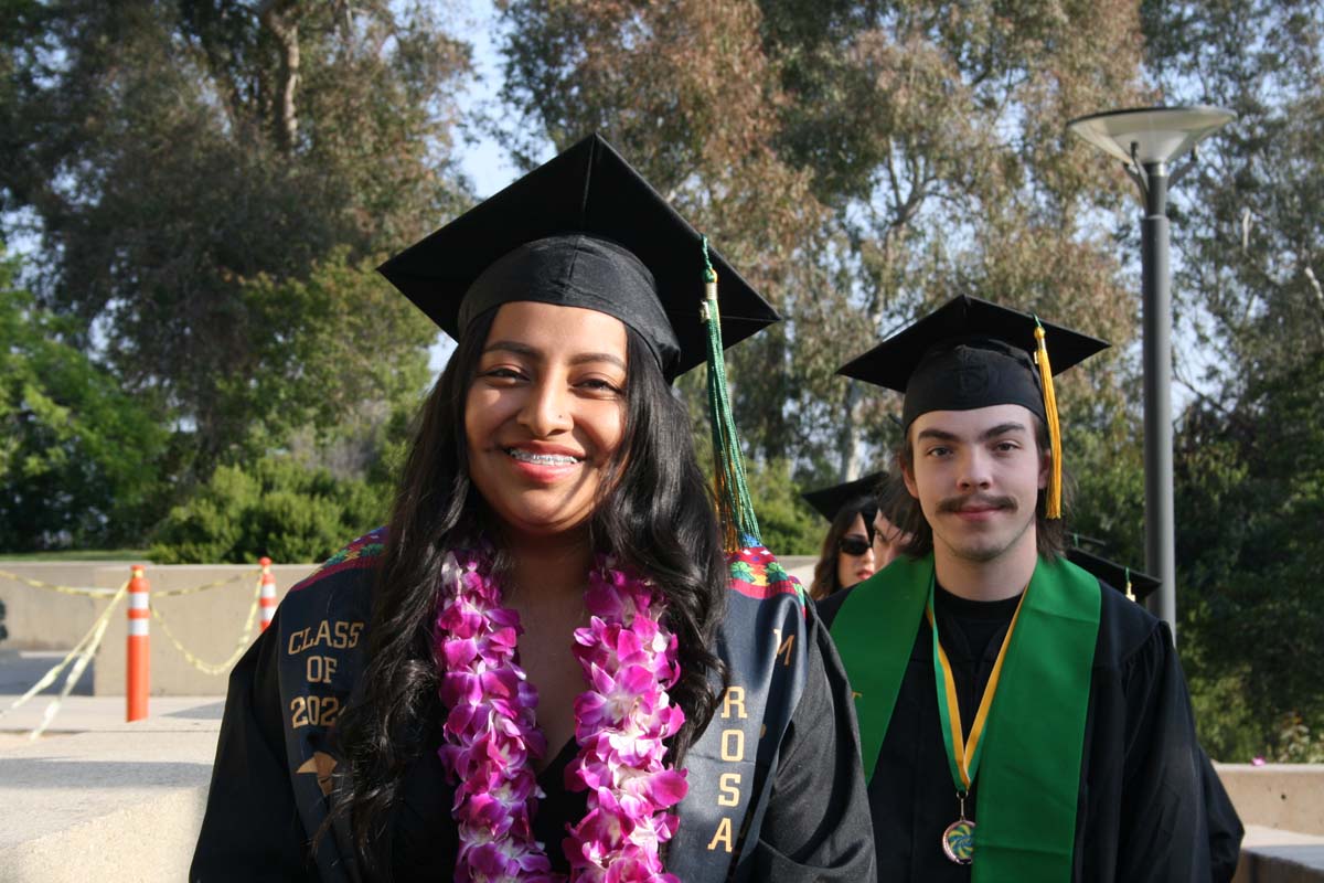 Students at Commencement