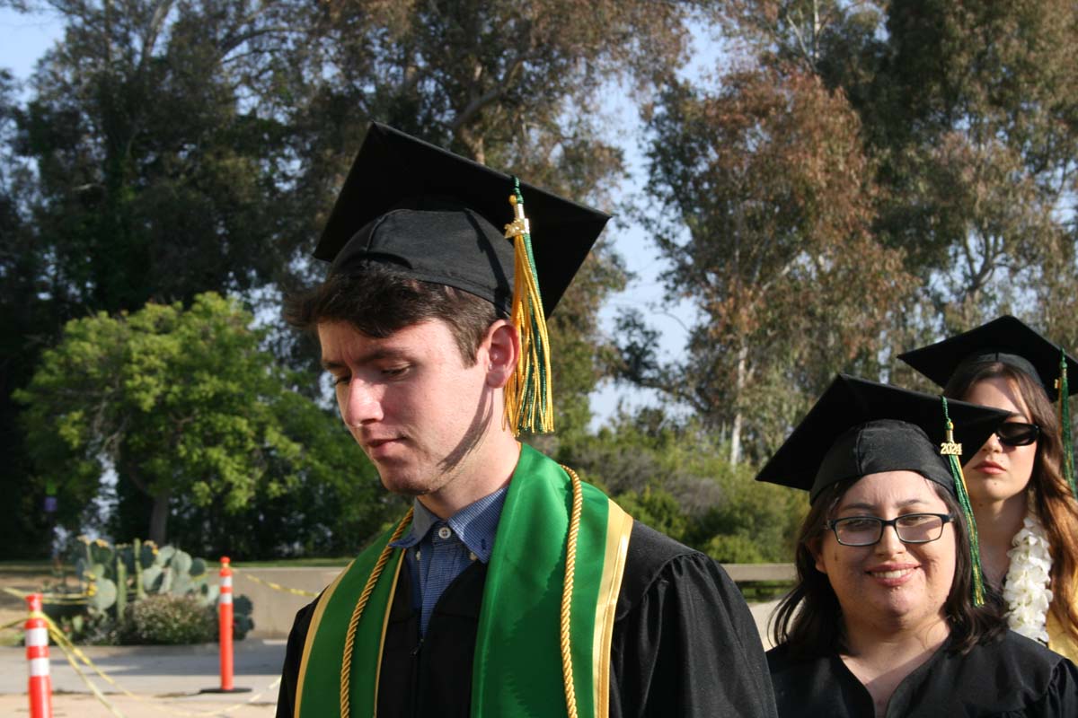 Students at Commencement