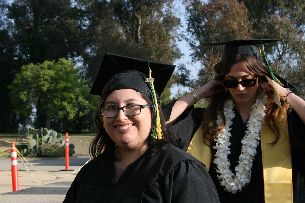 Students at Commencement