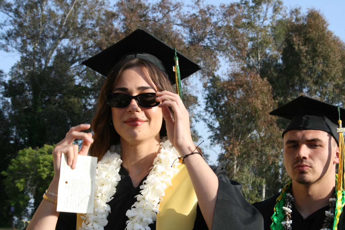 Students at Commencement
