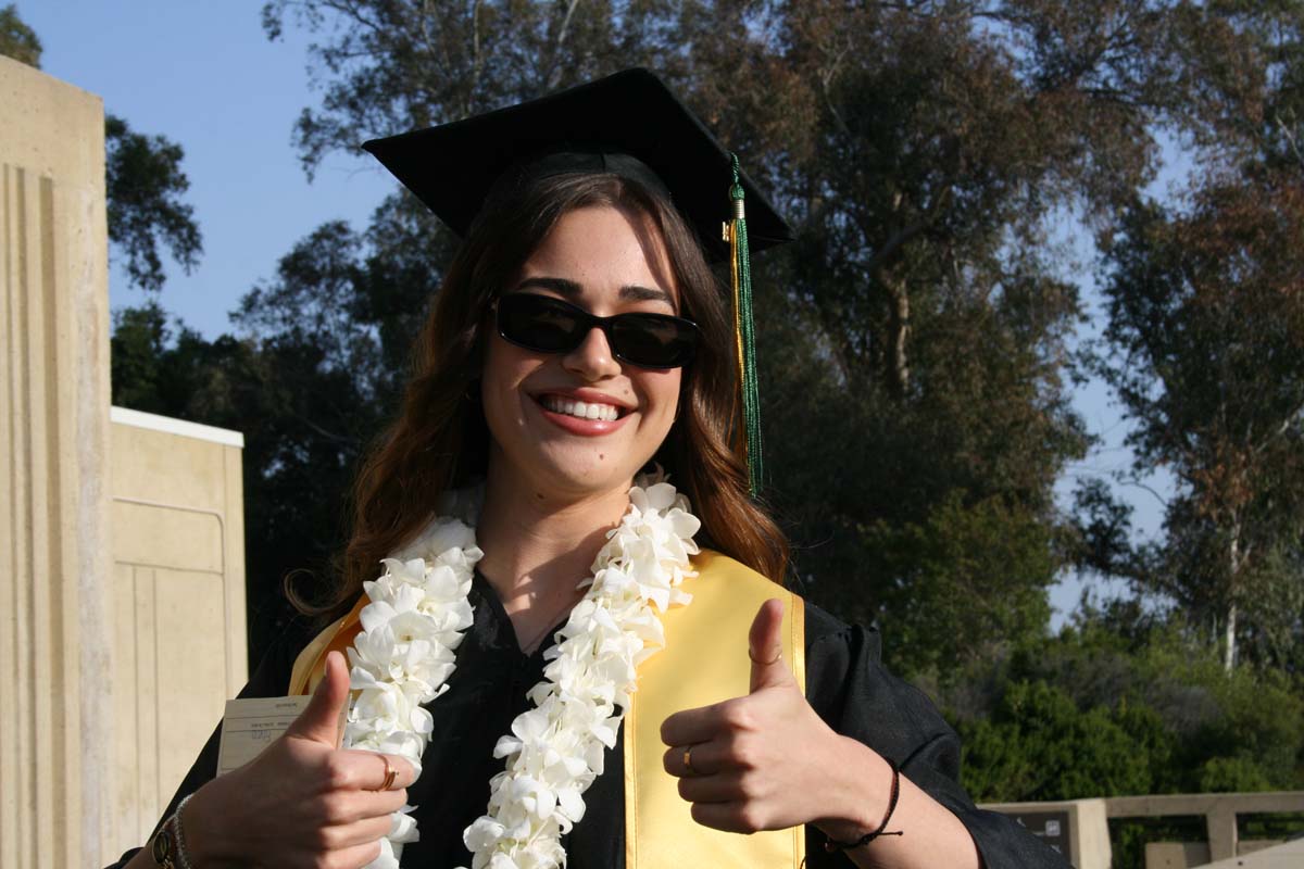Students at Commencement