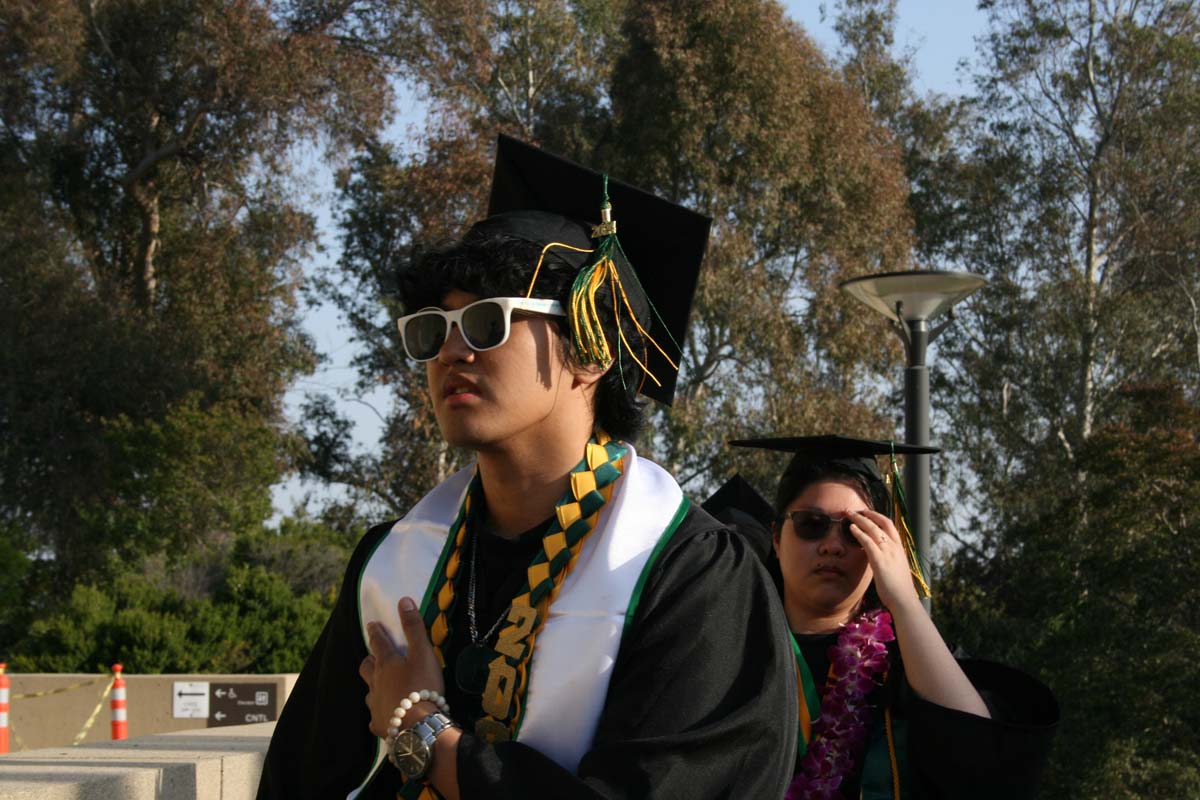 Students at Commencement