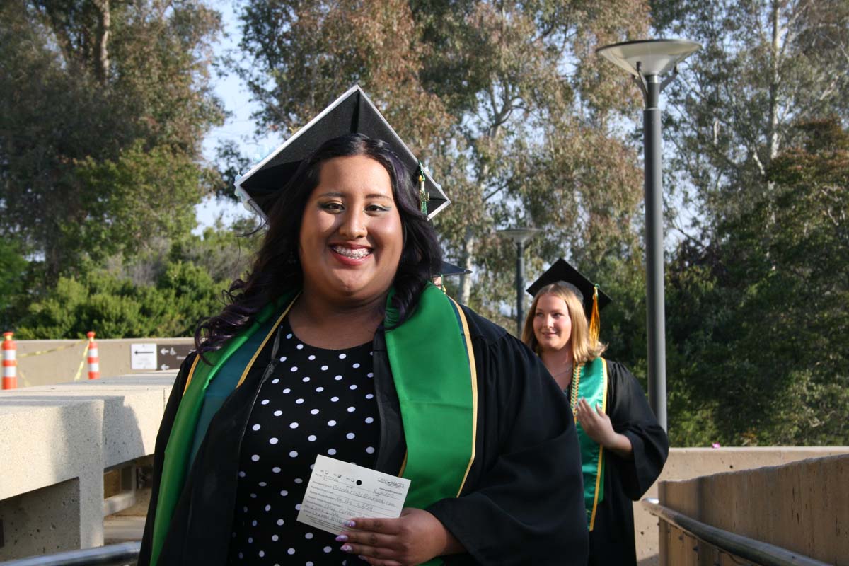 Students at Commencement