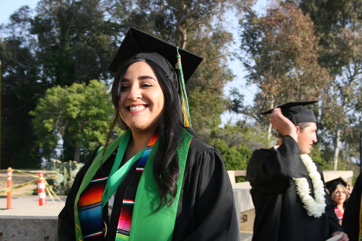 Students at Commencement