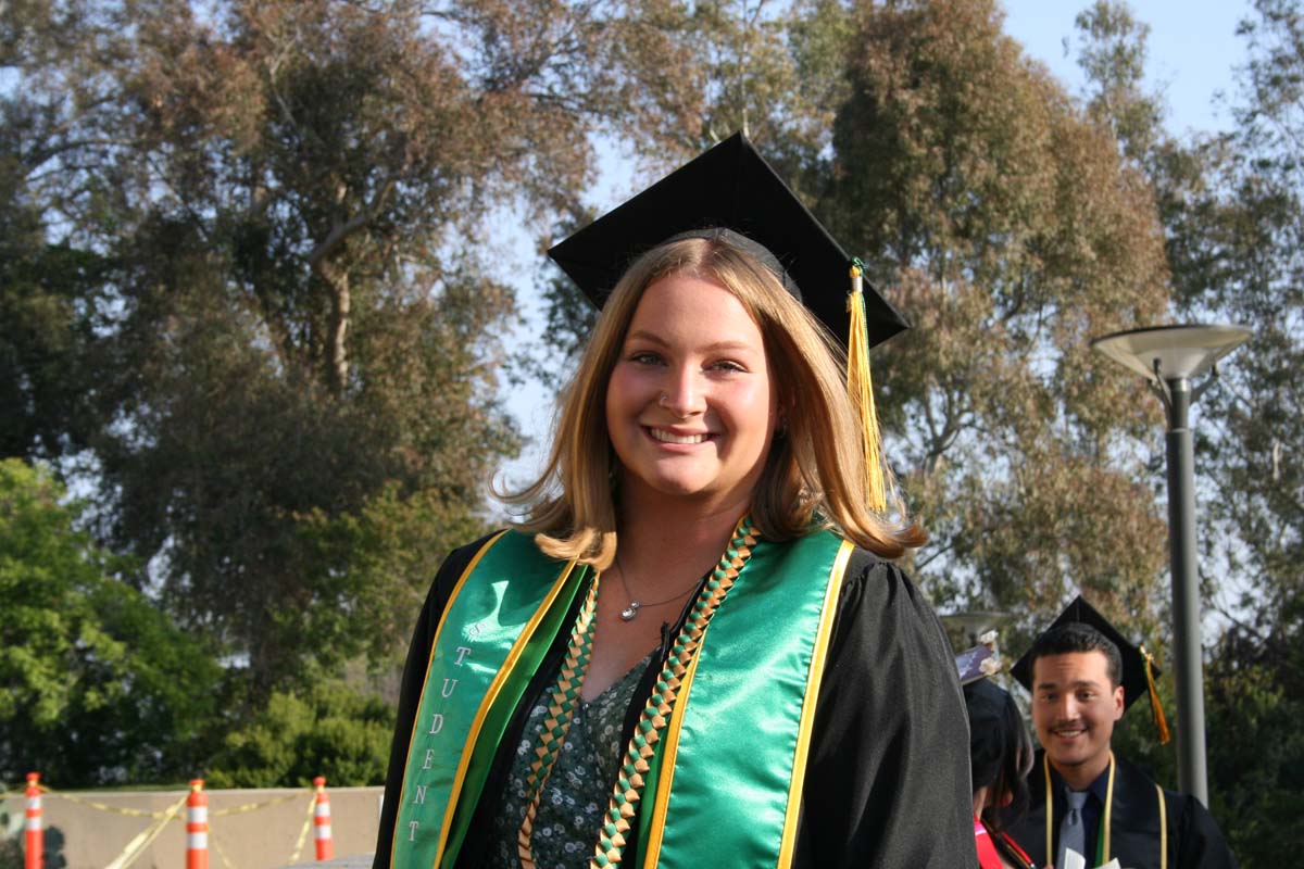 Students at Commencement