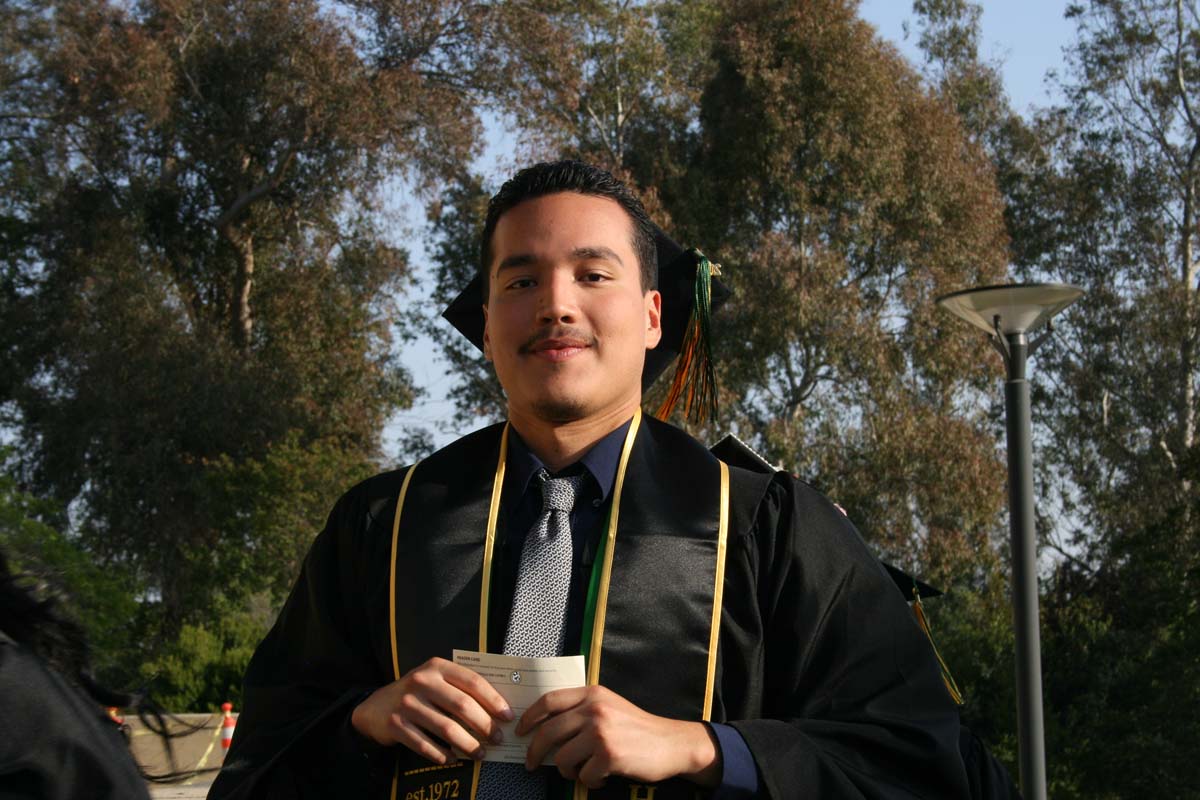 Students at Commencement