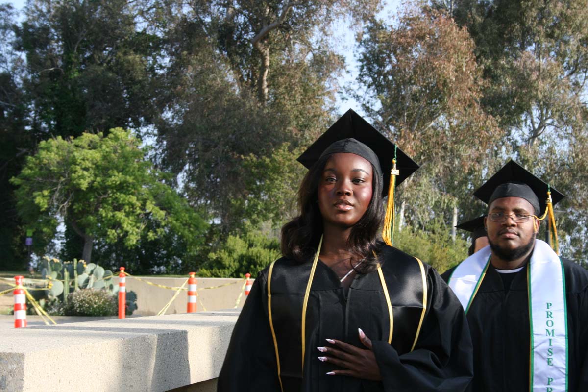 Students at Commencement