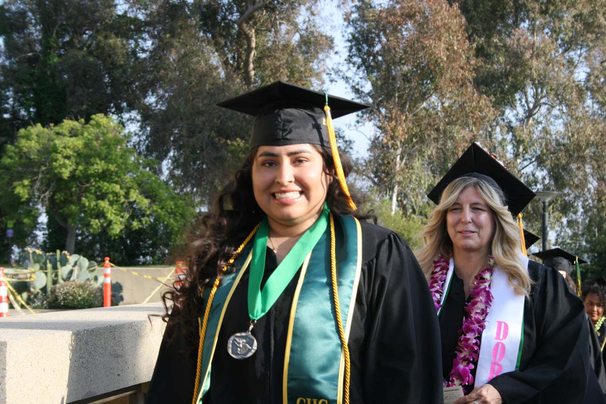 Students at Commencement