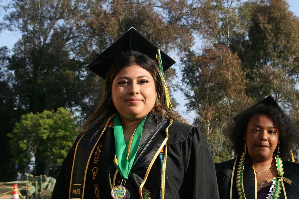 Students at Commencement