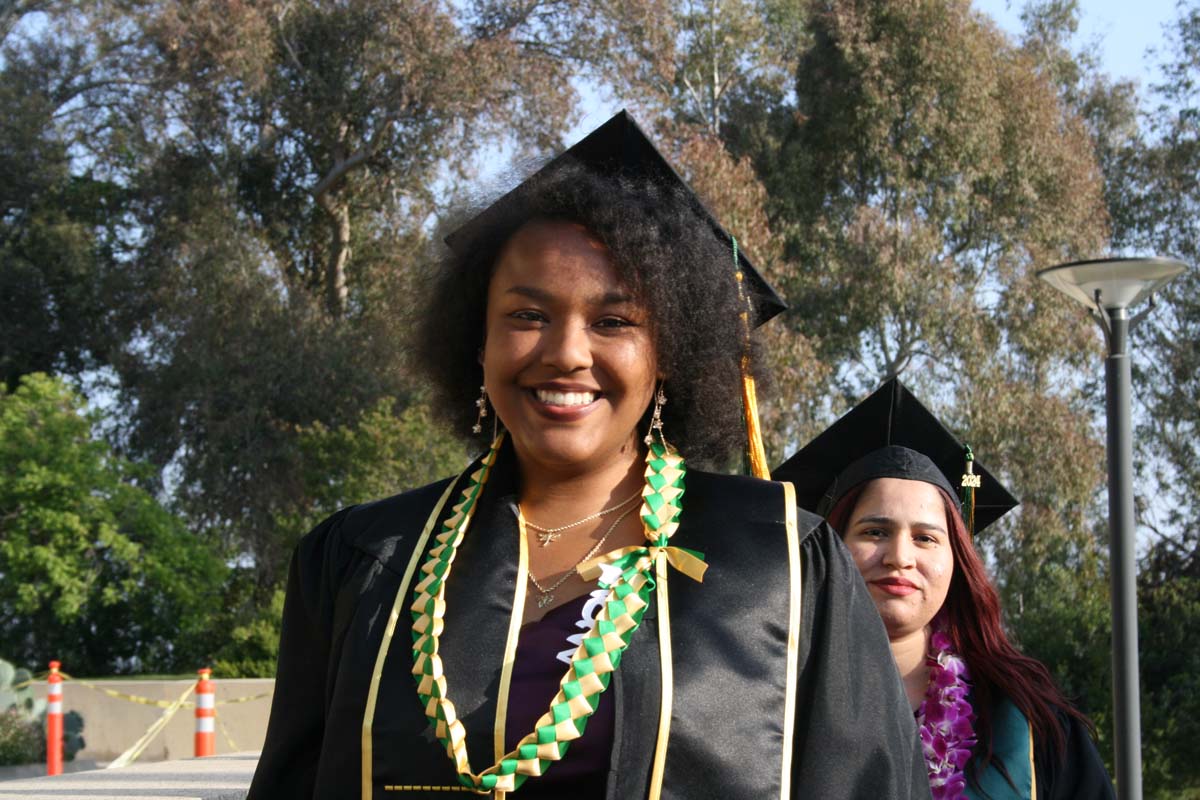 Students at Commencement