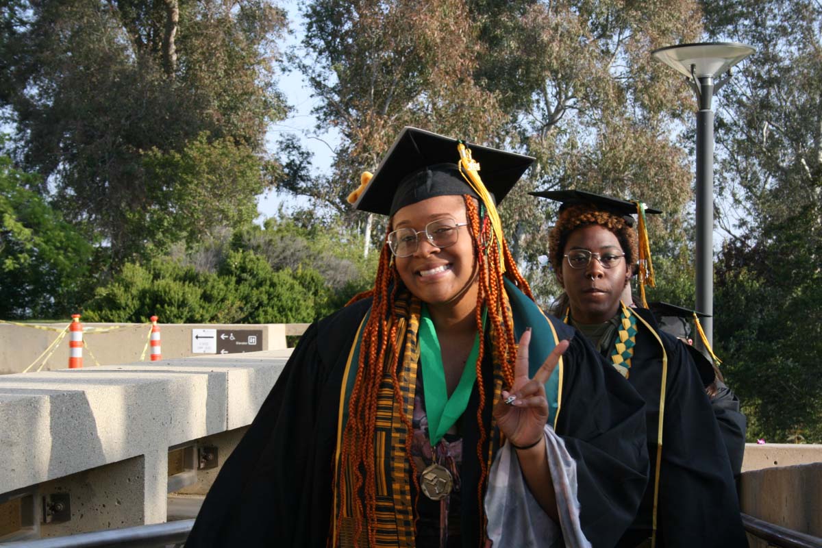 Students at Commencement