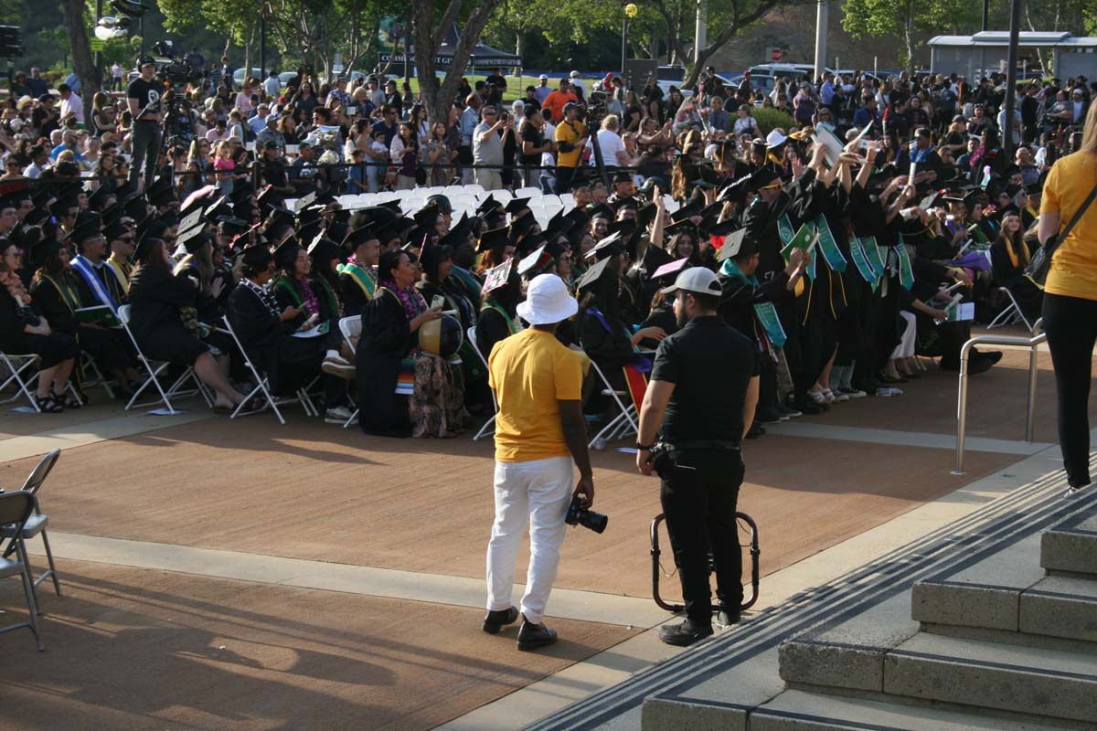 Students at Commencement