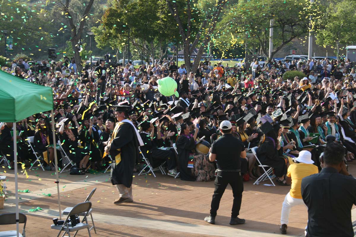 Students at Commencement