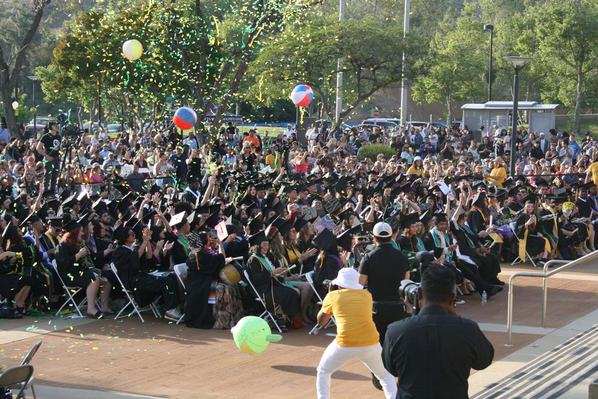 Students at Commencement