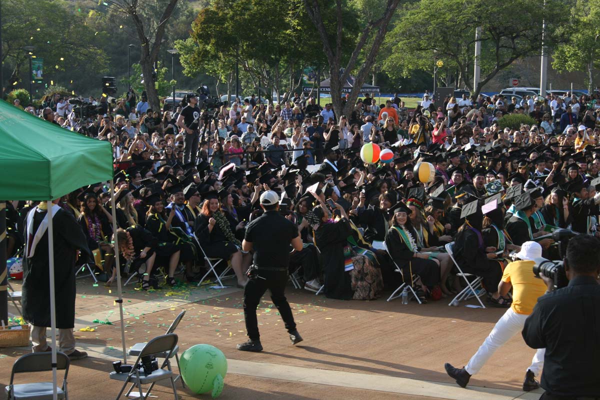 Students at Commencement