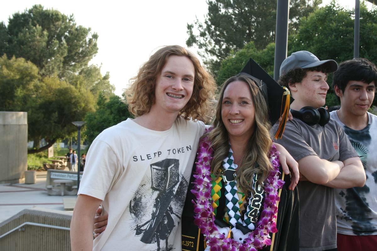 Students at Commencement