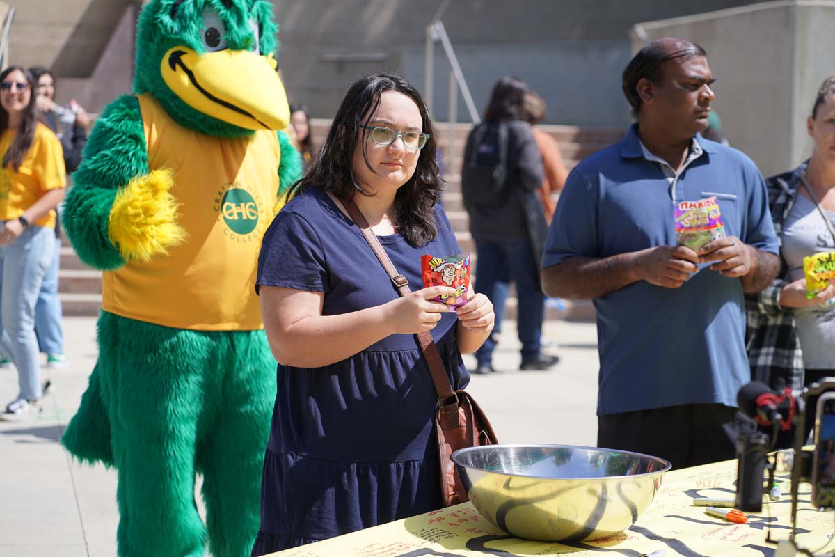 Students attend CHC's graduation rehearsal/breakfast.