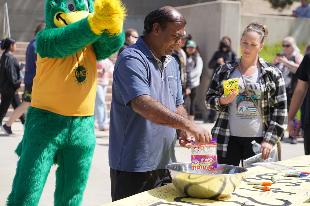 Students attend CHC's graduation rehearsal/breakfast.