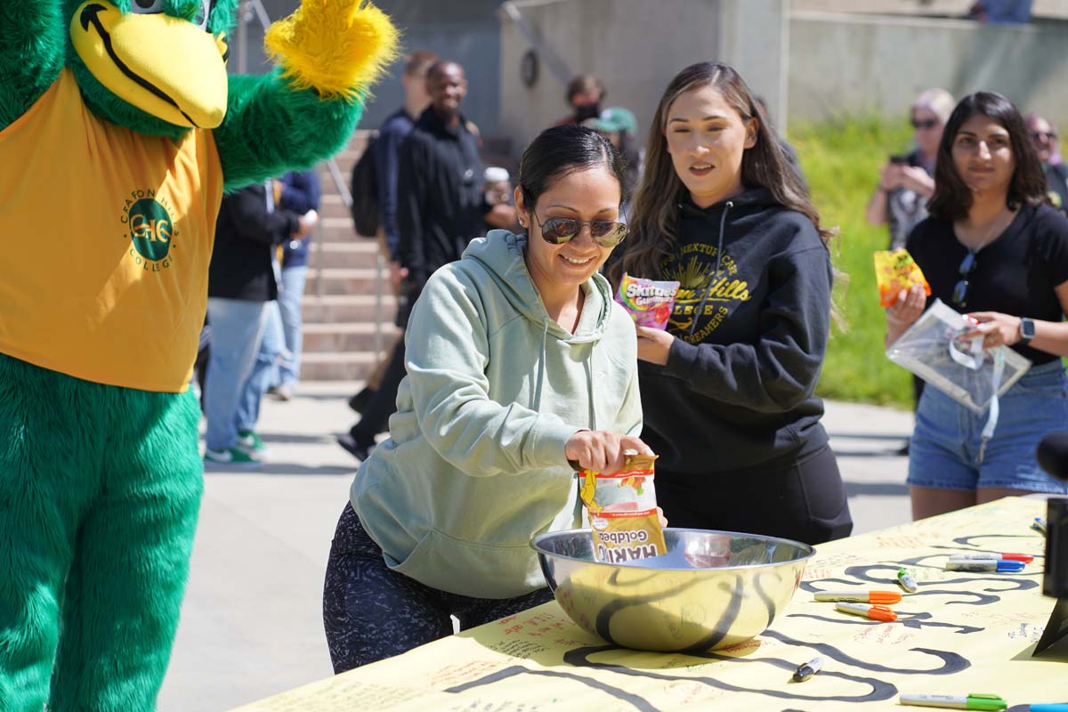 Students attend CHC's graduation rehearsal/breakfast.