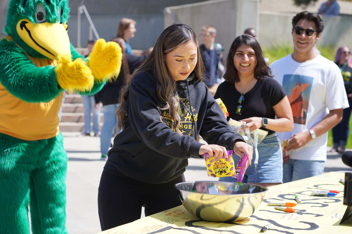 Students attend CHC's graduation rehearsal/breakfast.