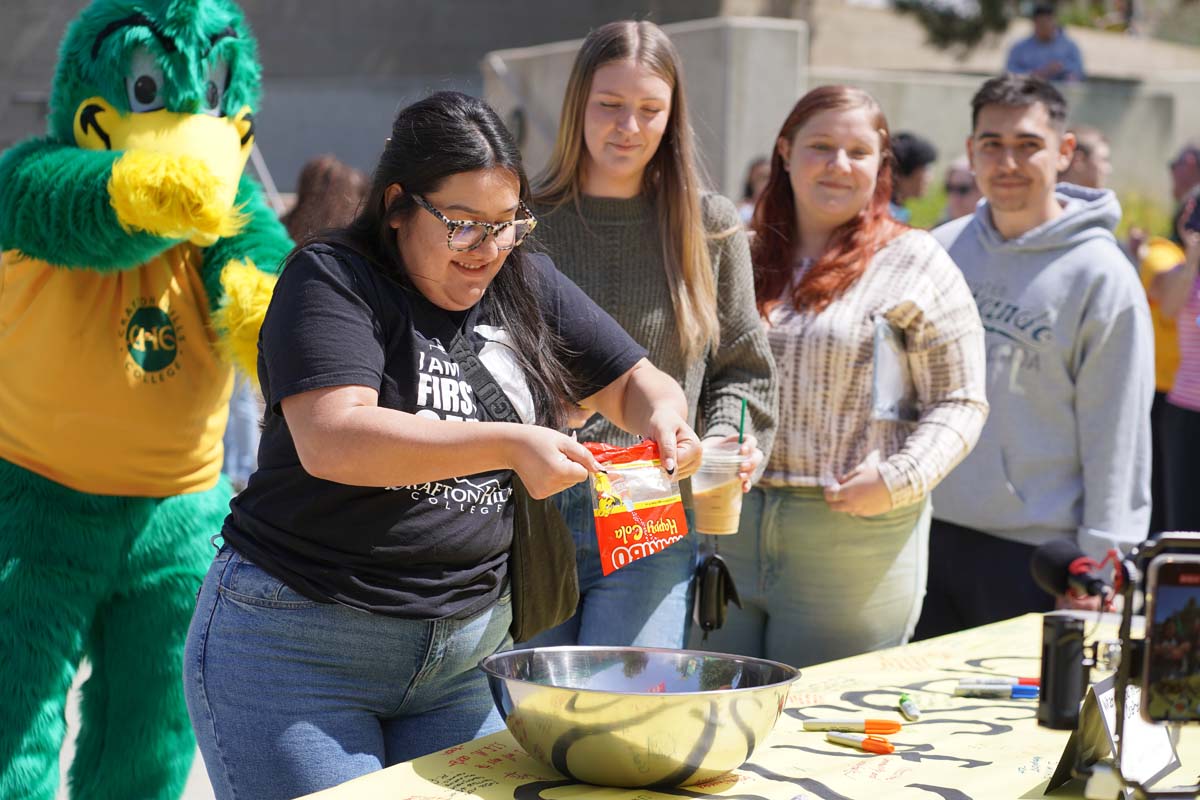 Students attend CHC's graduation rehearsal/breakfast.