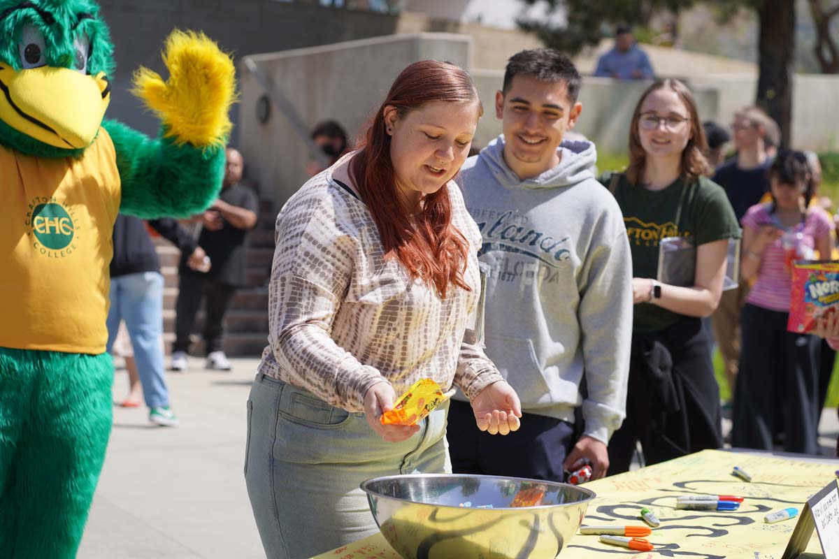 Students attend CHC's graduation rehearsal/breakfast.