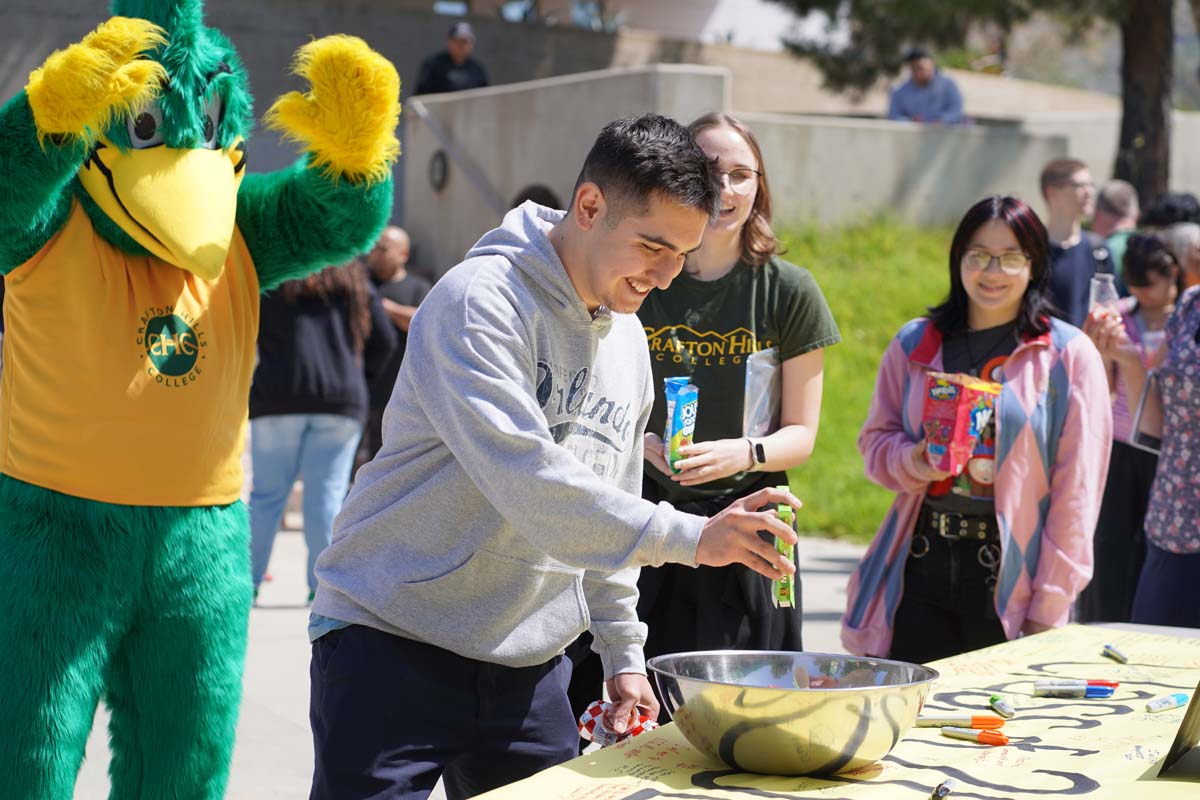 Students attend CHC's graduation rehearsal/breakfast.