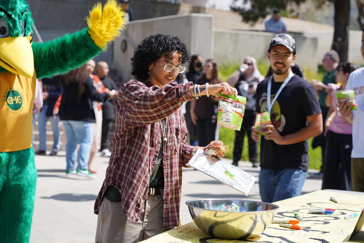 Students attend CHC's graduation rehearsal/breakfast.