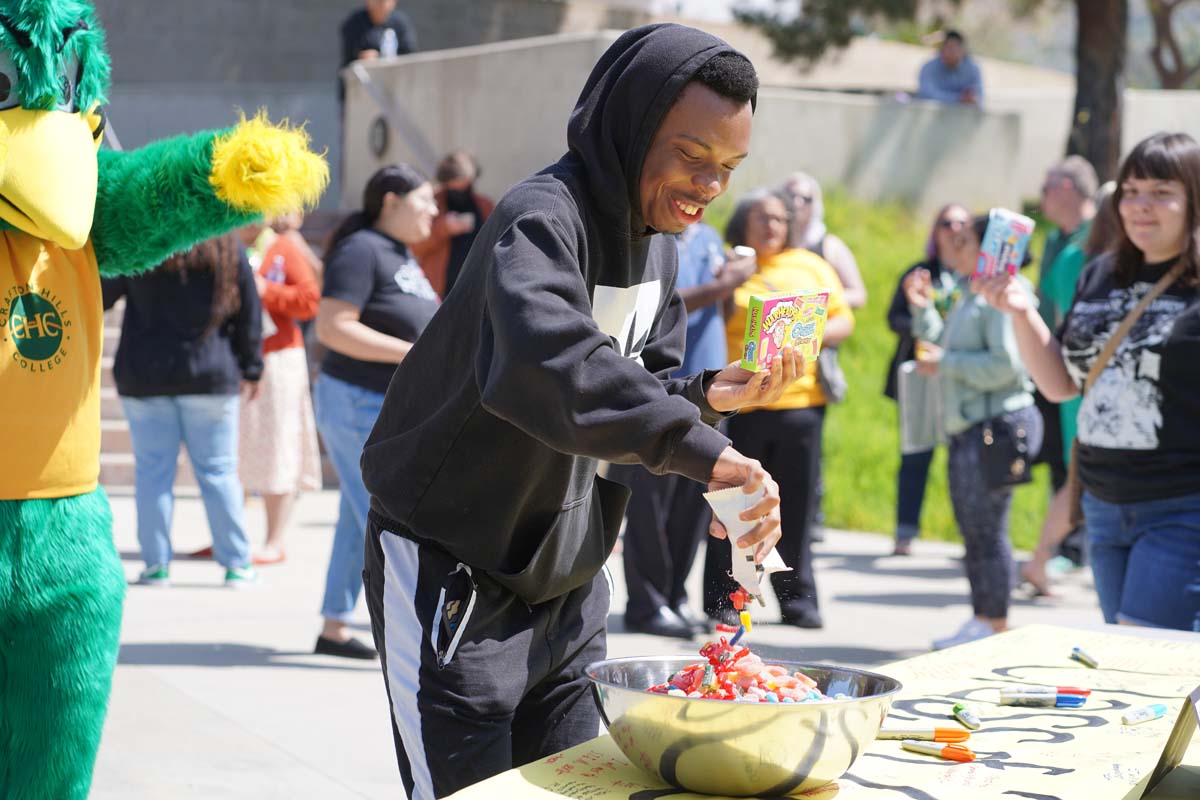 Students attend CHC's graduation rehearsal/breakfast.