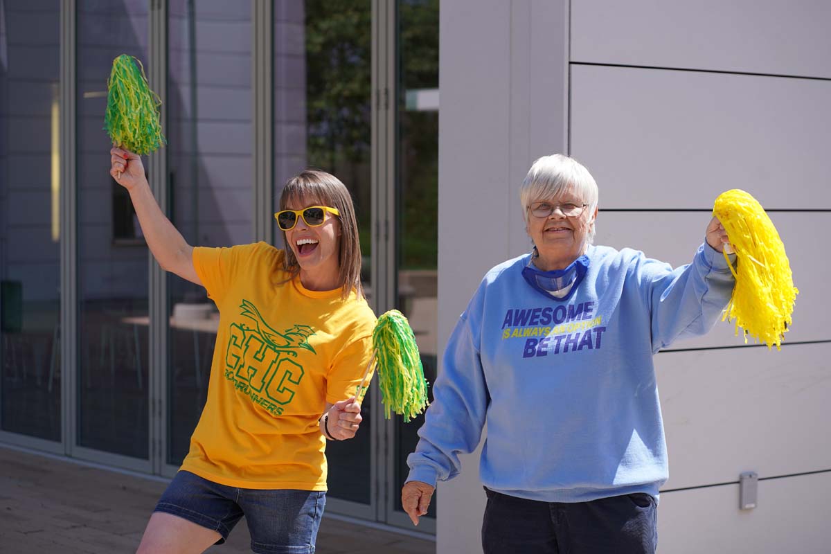 Students attend CHC's graduation rehearsal/breakfast.