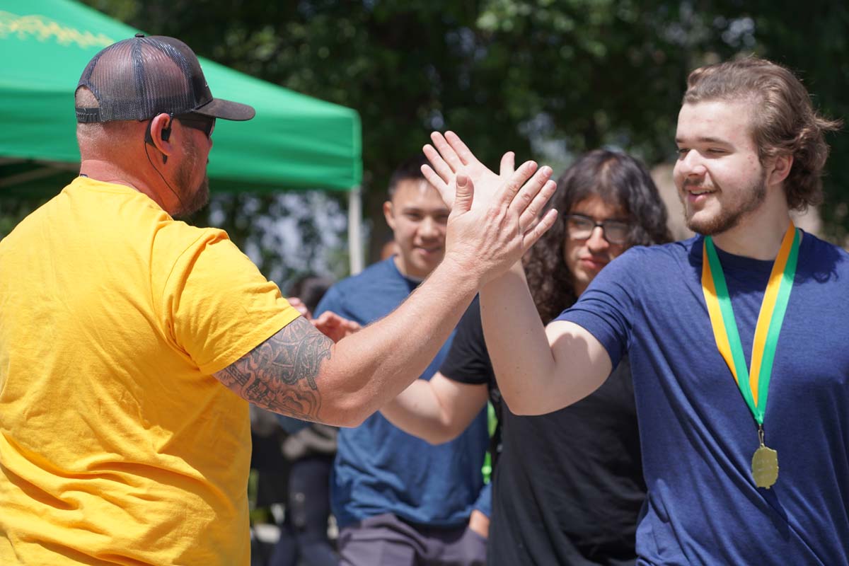 Students attend CHC's graduation rehearsal/breakfast.