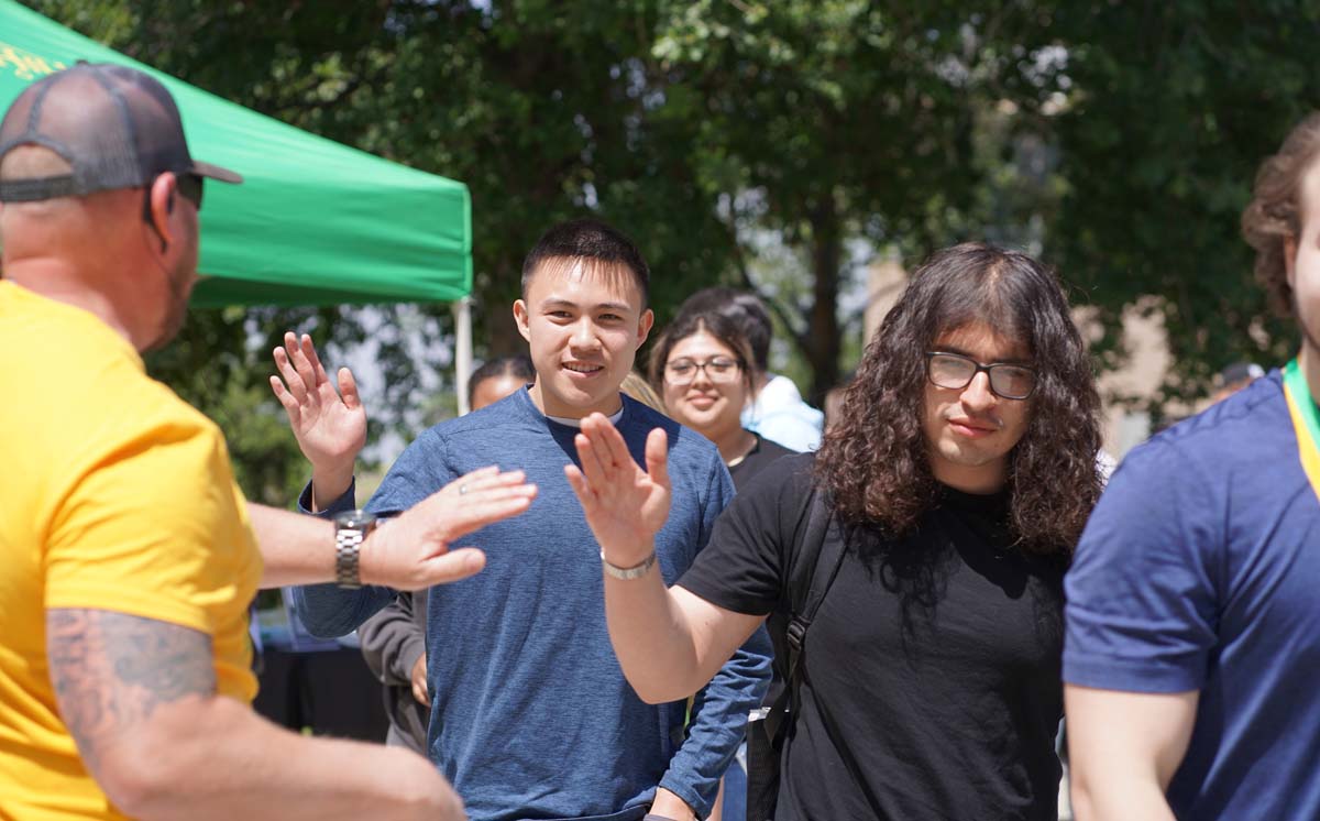 Students attend CHC's graduation rehearsal/breakfast.