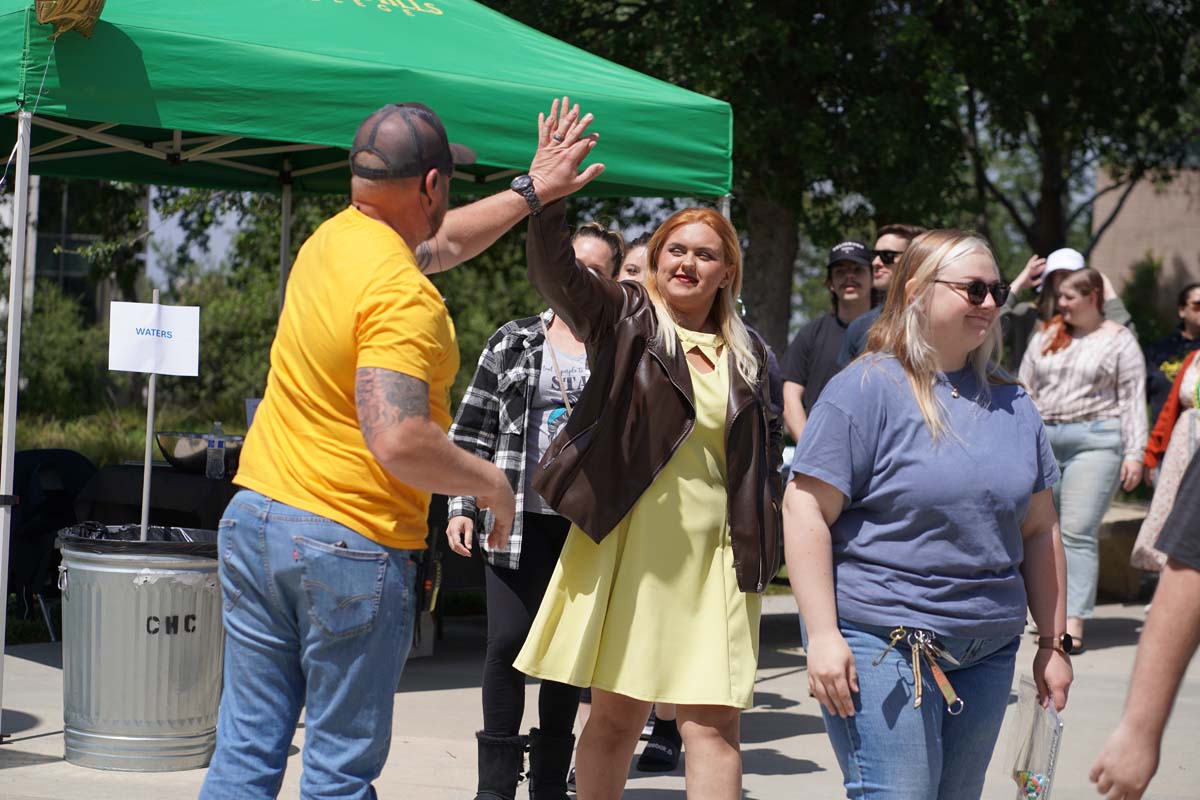 Students attend CHC's graduation rehearsal/breakfast.