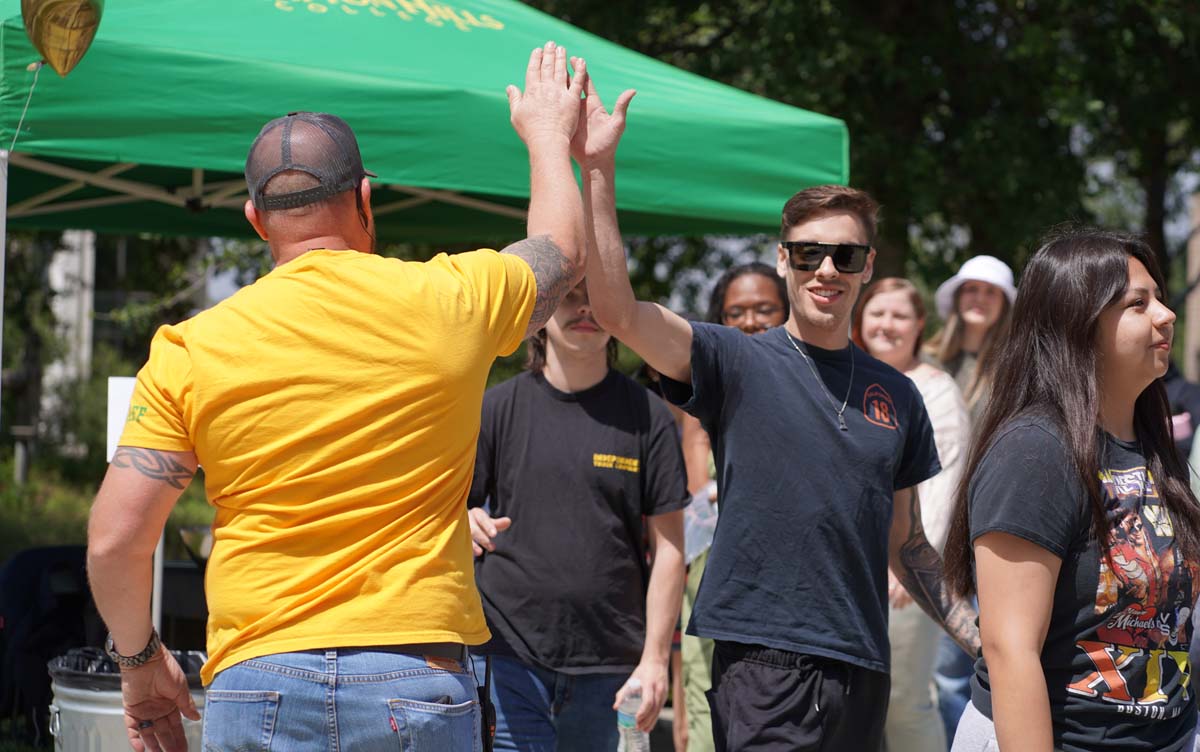 Students attend CHC's graduation rehearsal/breakfast.