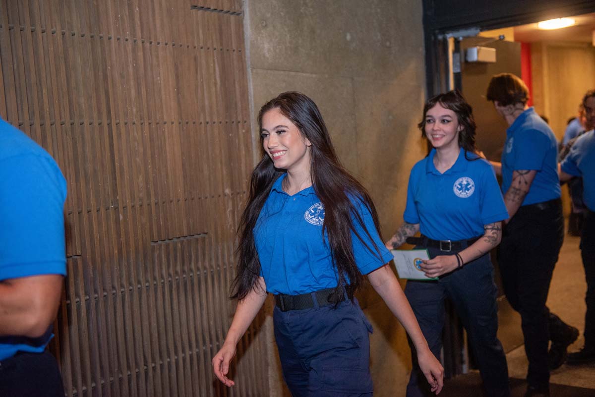 Emergency Medical Technician graduates at Crafton Hills College.