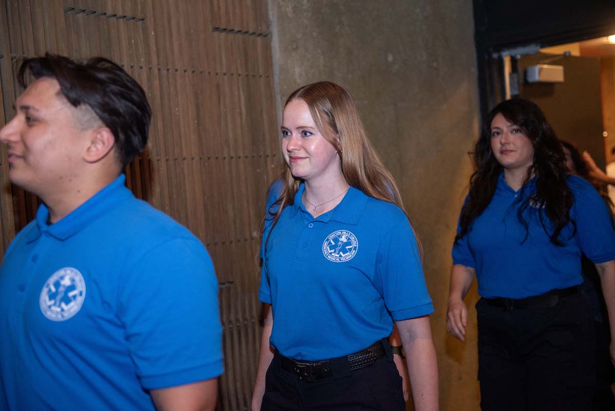 Emergency Medical Technician graduates at Crafton Hills College.