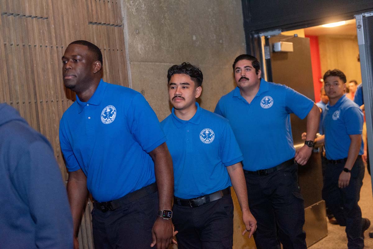 Emergency Medical Technician graduates at Crafton Hills College.