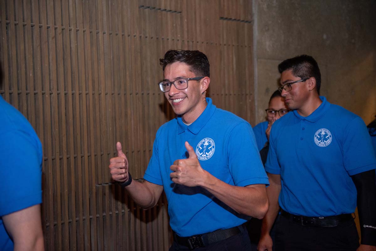 Emergency Medical Technician graduates at Crafton Hills College.