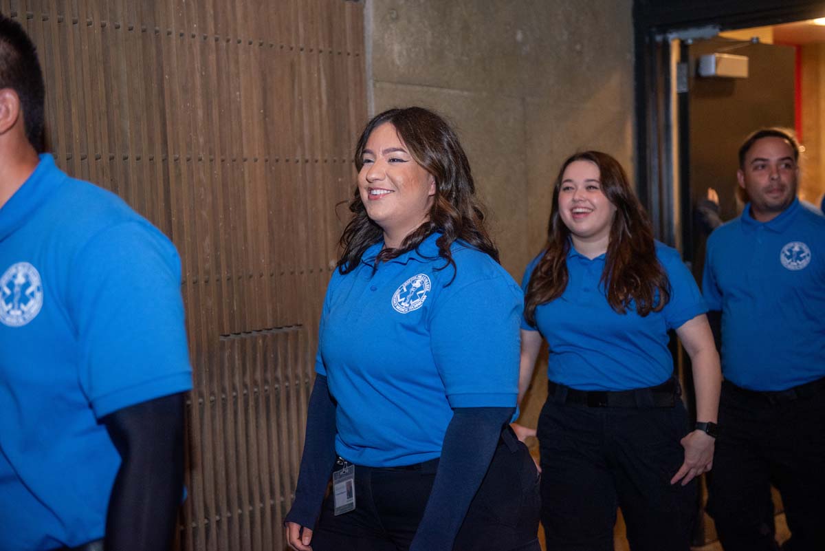 Emergency Medical Technician graduates at Crafton Hills College.