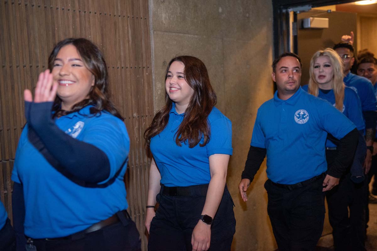 Emergency Medical Technician graduates at Crafton Hills College.