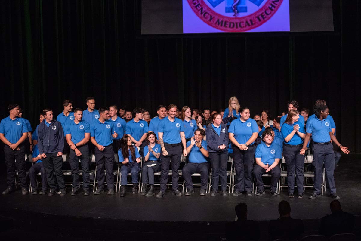 Emergency Medical Technician graduates at Crafton Hills College.
