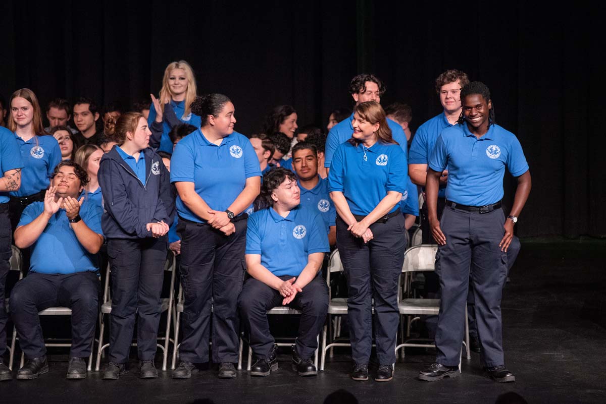 Emergency Medical Technician graduates at Crafton Hills College.