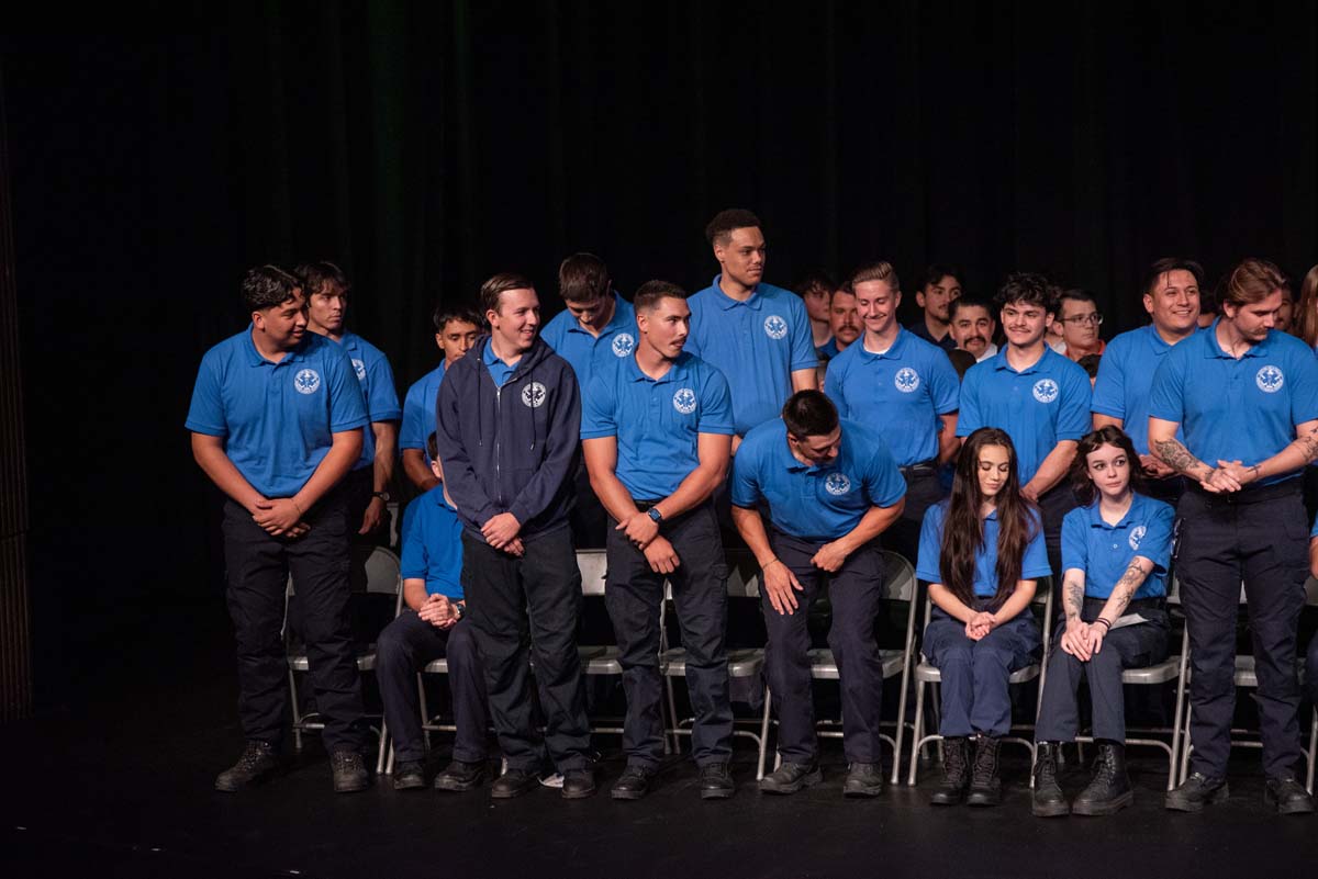 Emergency Medical Technician graduates at Crafton Hills College.
